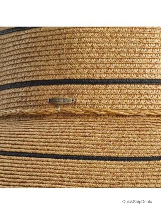 UPF 50 Wide Brim Sun Hat - Crushable Straw Style Weave - Adjustable main image 4